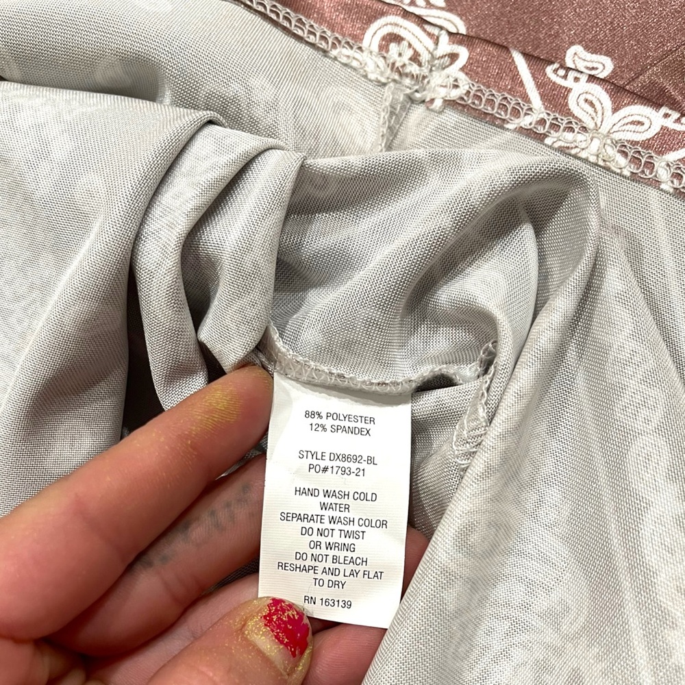 NWT Haley & June Silk Bandana Print Slip Dress - Picture 7 of 8
